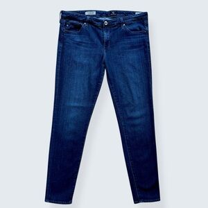 AG Adriano Goldschmied The Legging Ankle Super Skinny Jeans Dark Blue Size 32R